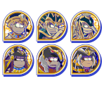 Set Icons (Egyptian Gods) - Osomatsu-san Hesokuri Wars: Battle of the NEETs