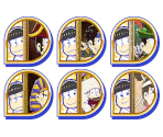 Set Icons (Exhibition Paintings) - Osomatsu-san Hesokuri Wars: Battle of the NEETs