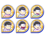 Set Icons (Border Pine) - Osomatsu-san Hesokuri Wars: Battle of the NEETs