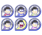 Set Icons (Raglan Hoodie) - Osomatsu-san Hesokuri Wars: Battle of the NEETs