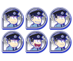 Set Icons (Matsu Noir: Akatsuka Police) - Osomatsu-san Hesokuri Wars: Battle of the NEETs