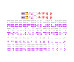 Title Screen, Game Over & Font - Neptunia Shooter