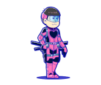 Todomatsu (Hero) - Osomatsu-san Hesokuri Wars: Battle of the NEETs