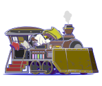 Steam Locomotive (Steampunk: Land of Deserts) - Osomatsu-san Hesokuri Wars: Battle of the NEETs
