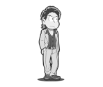 Karamatsu (Yakuza Wolf: Monochrome) - Osomatsu-san Hesokuri Wars: Battle of the NEETs