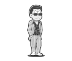 Choromatsu (Yakuza Wolf: Monochrome) - Osomatsu-san Hesokuri Wars: Battle of the NEETs
