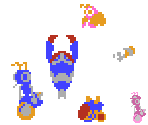Palmtree Panic Badniks (NES-Style) - Sonic the Hedgehog Customs