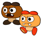 Goombrat (Paper Mario-Style) - Mario Customs