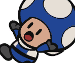 Toad (Blue Rescue Squad) - Paper Mario: The Origami King