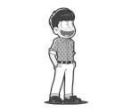 Jyushimatsu (Matsu Noir: Monochrome) - Osomatsu-san Hesokuri Wars: Battle of the NEETs