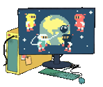 Computer and TVs - Amazing Bomberman