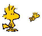 Woodstock and Birds - Snoopy the Flying Ace