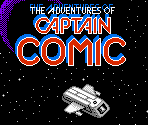Title Screen - The Adventures of Captain Comic (Bootleg)