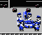Pit Stop and Finish Scenes - Famicom Grand Prix: F1 Race (JPN)