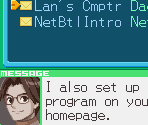Email Menu - Mega Man Battle Network 6