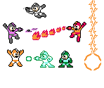 Mega Man & Bass Weapons (Mega Man, MM9-Style) - Mega Man Customs