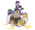 Jyushimatsu (China Clothes: The Mythical Auspicious Beast Tamer) - Osomatsu-san Hesokuri Wars: Battle of the NEETs