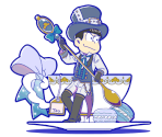 Karamatsu (Black Tea) - Osomatsu-san Hesokuri Wars: Battle of the NEETs
