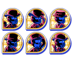 Set Icons (Ghost: Neon) - Osomatsu-san Hesokuri Wars: Battle of the NEETs