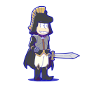 Osomatsu (Chess Matsu: Black) - Osomatsu-san Hesokuri Wars: Battle of the NEETs