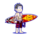 Osomatsu (Akuma Surfer) - Osomatsu-san Hesokuri Wars: Battle of the NEETs