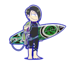 Choromatsu (Akuma Surfer) - Osomatsu-san Hesokuri Wars: Battle of the NEETs