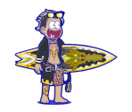 Jyushimatsu (Akuma Surfer) - Osomatsu-san Hesokuri Wars: Battle of the NEETs