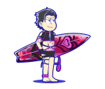 Todomatsu (Akuma Surfer) - Osomatsu-san Hesokuri Wars: Battle of the NEETs