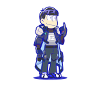 Karamatsu (Cyberpunk 2.0) - Osomatsu-san Hesokuri Wars: Battle of the NEETs