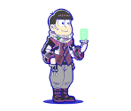 Todomatsu (Cyberpunk 2.0) - Osomatsu-san Hesokuri Wars: Battle of the NEETs