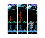 Light Woods Tileset - Castlevania 2: Simon's Quest