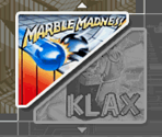 Opening Logos & Game Select - Marble Madness & Klax