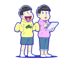 Todomatsu with Jyushimatsu (Pre-Movie Skits) - Osomatsu-san Hesokuri Wars: Battle of the NEETs