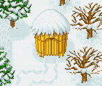 Behind the Church (Winter) - Harvest Moon: More Friends of Mineral Town