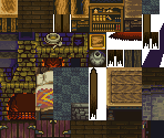 City, Village & Castle Town (Interior) Tilesets - Trials of Mana (JPN)