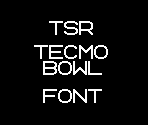 Font - Tecmo Bowl