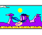 Title Screen Elements - Desert Speedtrap: Starring Road Runner and Wile E. Coyote