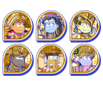 Set Icons (Hindu Mythology) - Osomatsu-san Hesokuri Wars: Battle of the NEETs