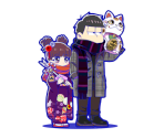 Ichimatsu (Phantom Thief: with Totoko 2) - Osomatsu-san Hesokuri Wars: Battle of the NEETs