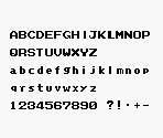 Font - Monster Rancher Battle Card GB
