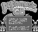 Game Boy Error Message - Pop'n Music