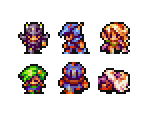 Playable Characters (Overworld) - Final Fantasy IV