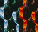 Waterfall Cave / Lava Cave - Super Mario World 2: Yoshi's Island