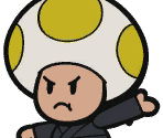 Toad (Ninja, Yellow) - Paper Mario: The Origami King