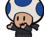 Toad (Ninja, Blue) - Paper Mario: The Origami King