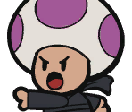 Toad (Ninja, Purple) - Paper Mario: The Origami King