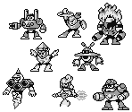 Mega Man 9 Robot Masters (Game Boy Style) - Mega Man Customs
