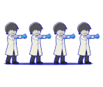 Zombie Dancers (Research Lab Workers) - Osomatsu-san Hesokuri Wars: Battle of the NEETs