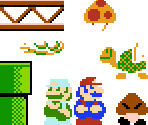 Super Mario Bros. Sprites (Pre-Release, Expanded) - Mario Customs