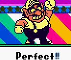 "Perfect!!" Screen - Wario Land II